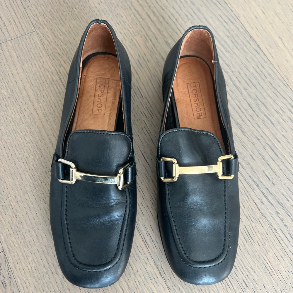 Topshop leather loafers